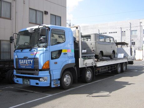 完成車輸送時の風景画像