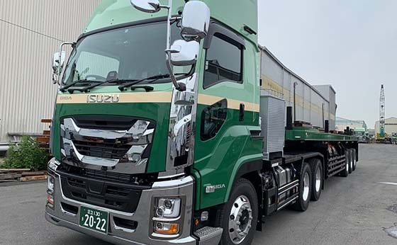 有限会社丸橋運送店のトラックの写真